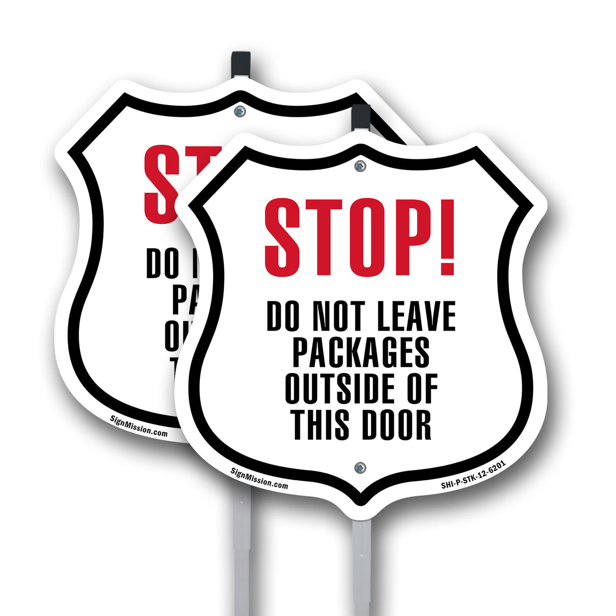 STOP DO NOT LEAVE PACKAGES OUTSIDE OF THIS DOOR