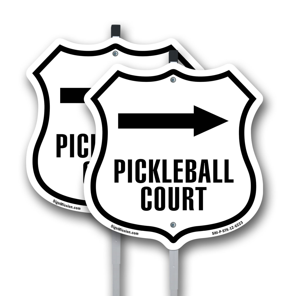 Pickleball Court Right Arrow