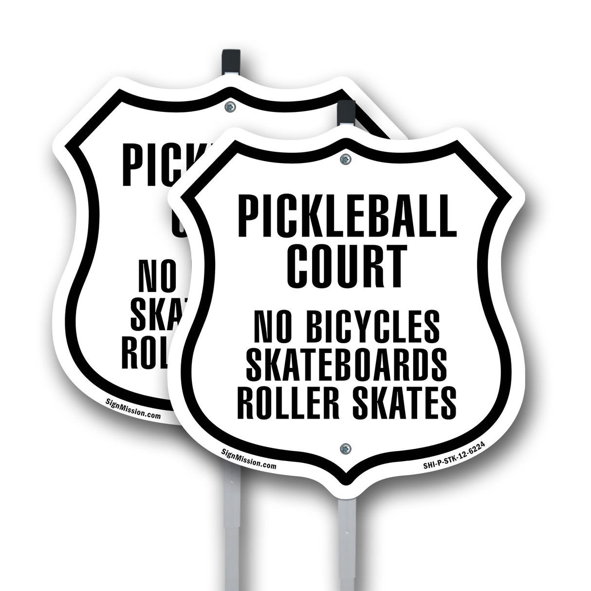 Pickleball Court No Bicycles Skateboards Rollerskates