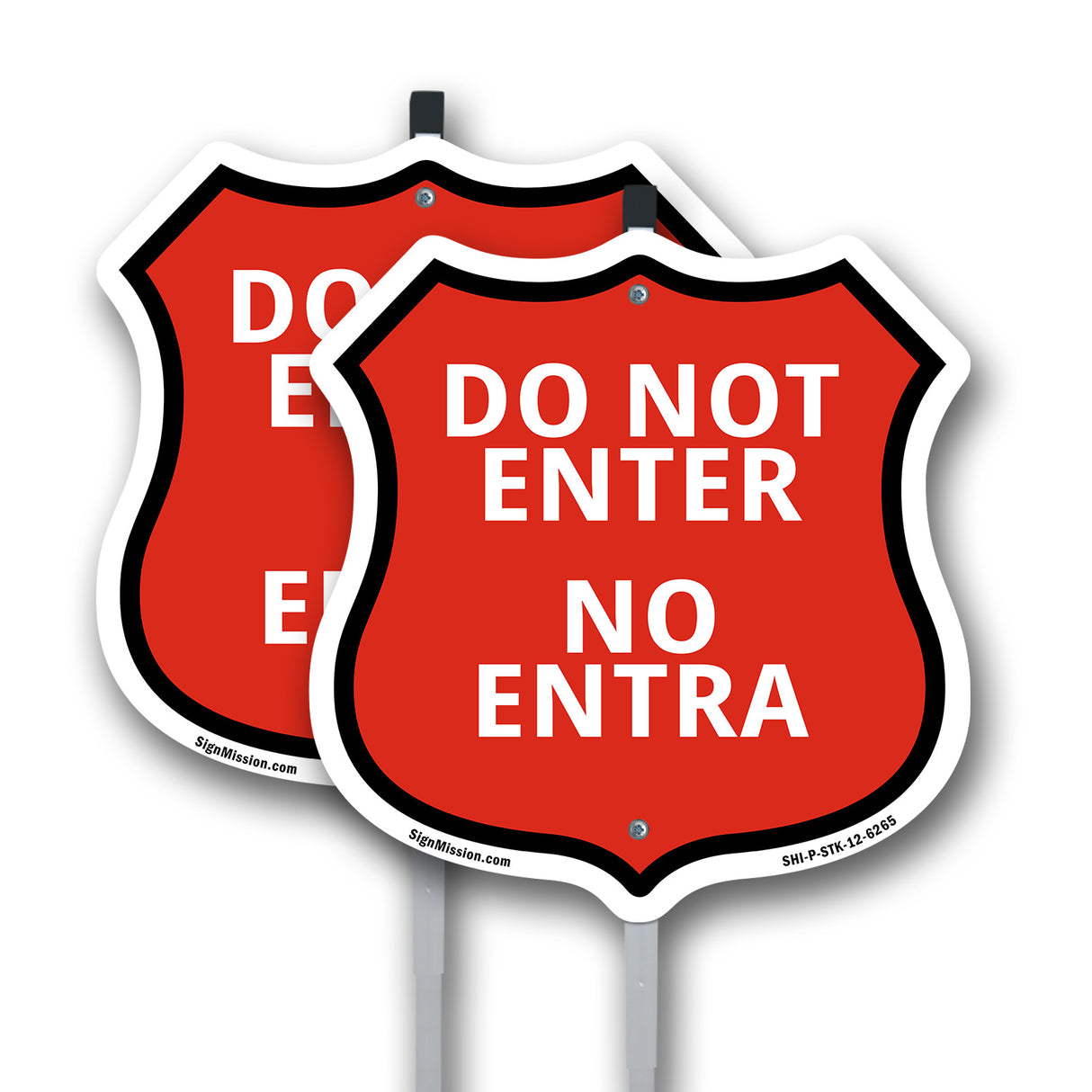 Do Not Enter Bilingual English / Spanish