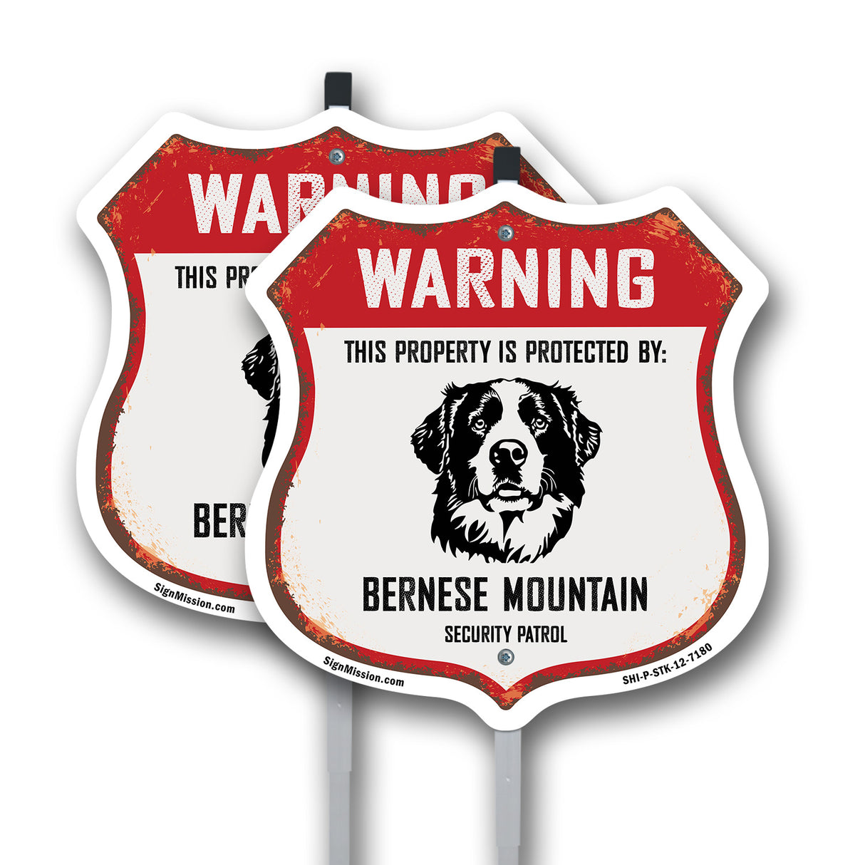 Warning This Property is Protected by Bernese Mountain
