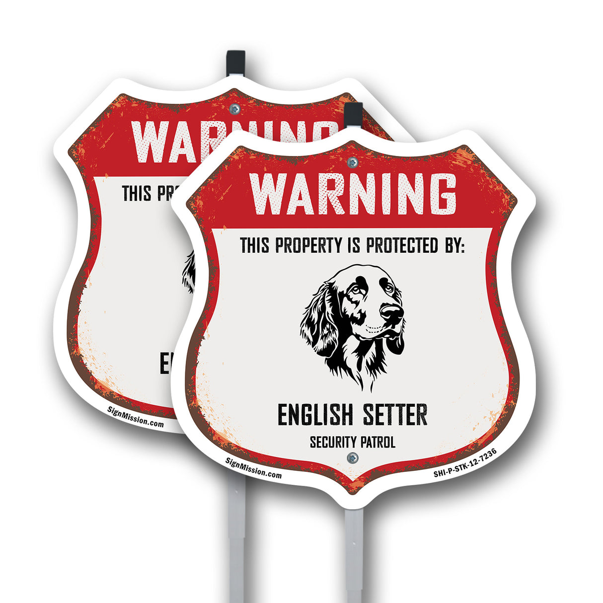 Warning This Property is Protected by English Setter
