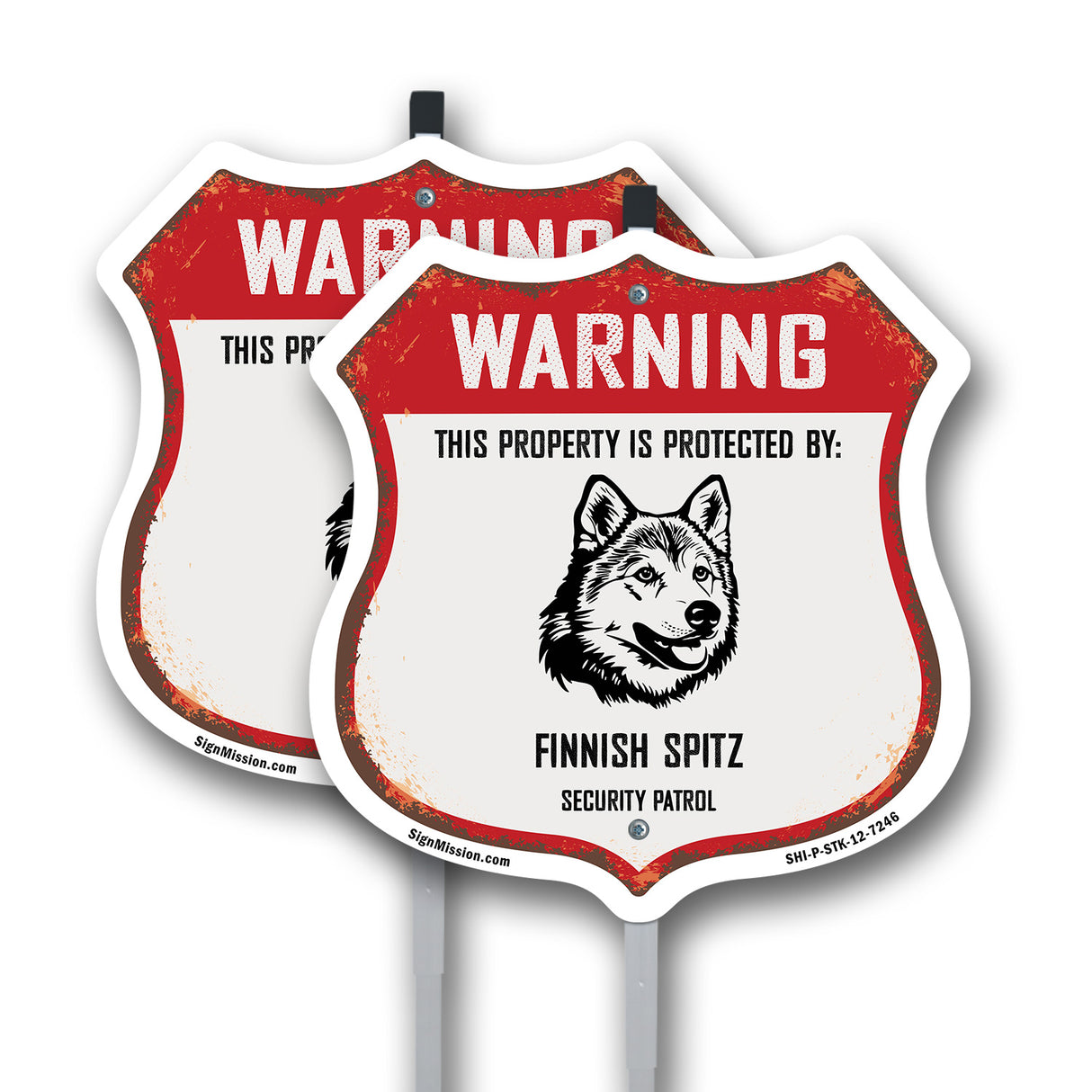 Warning This Property is Protected by Finnish Spitz