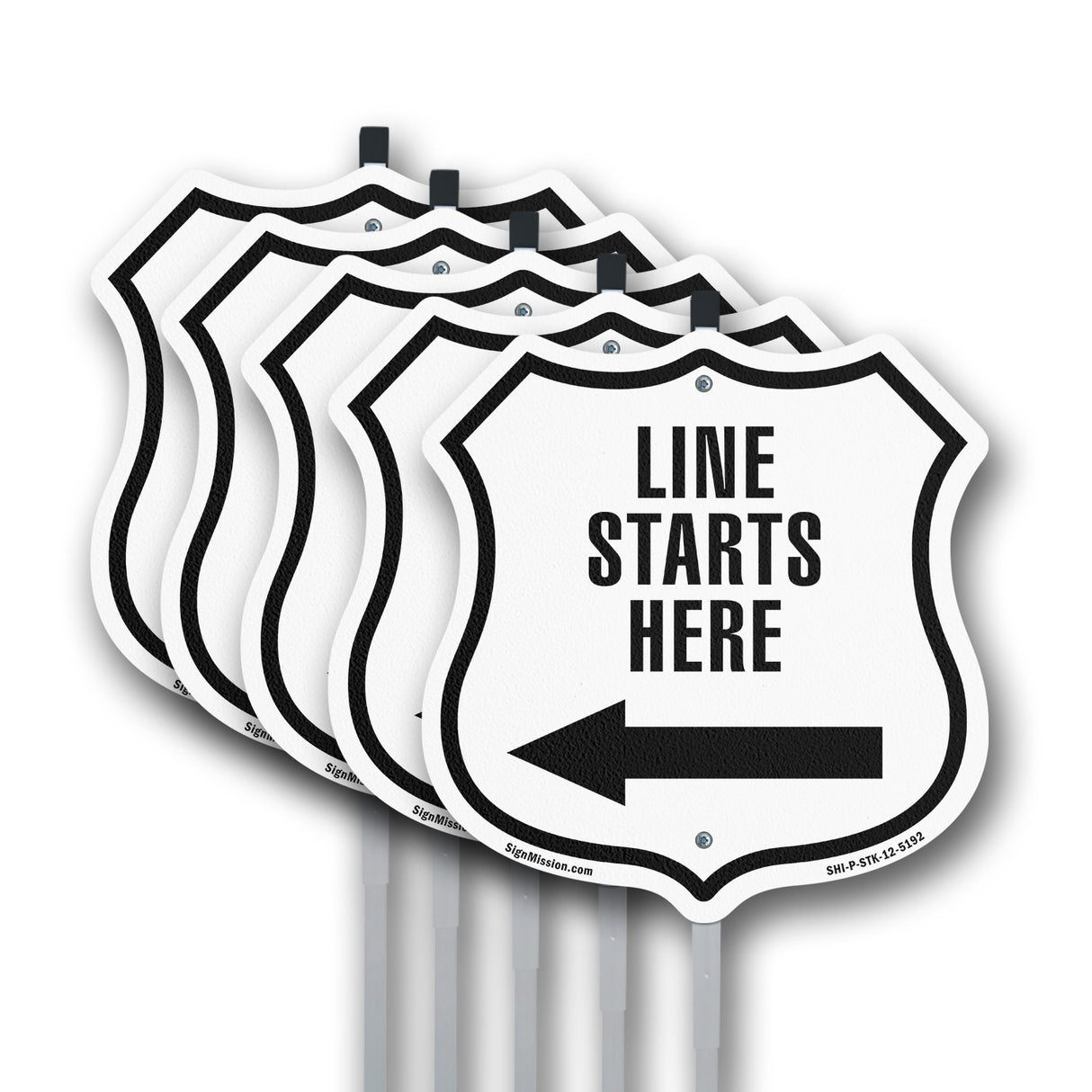 Line Starts Here Left