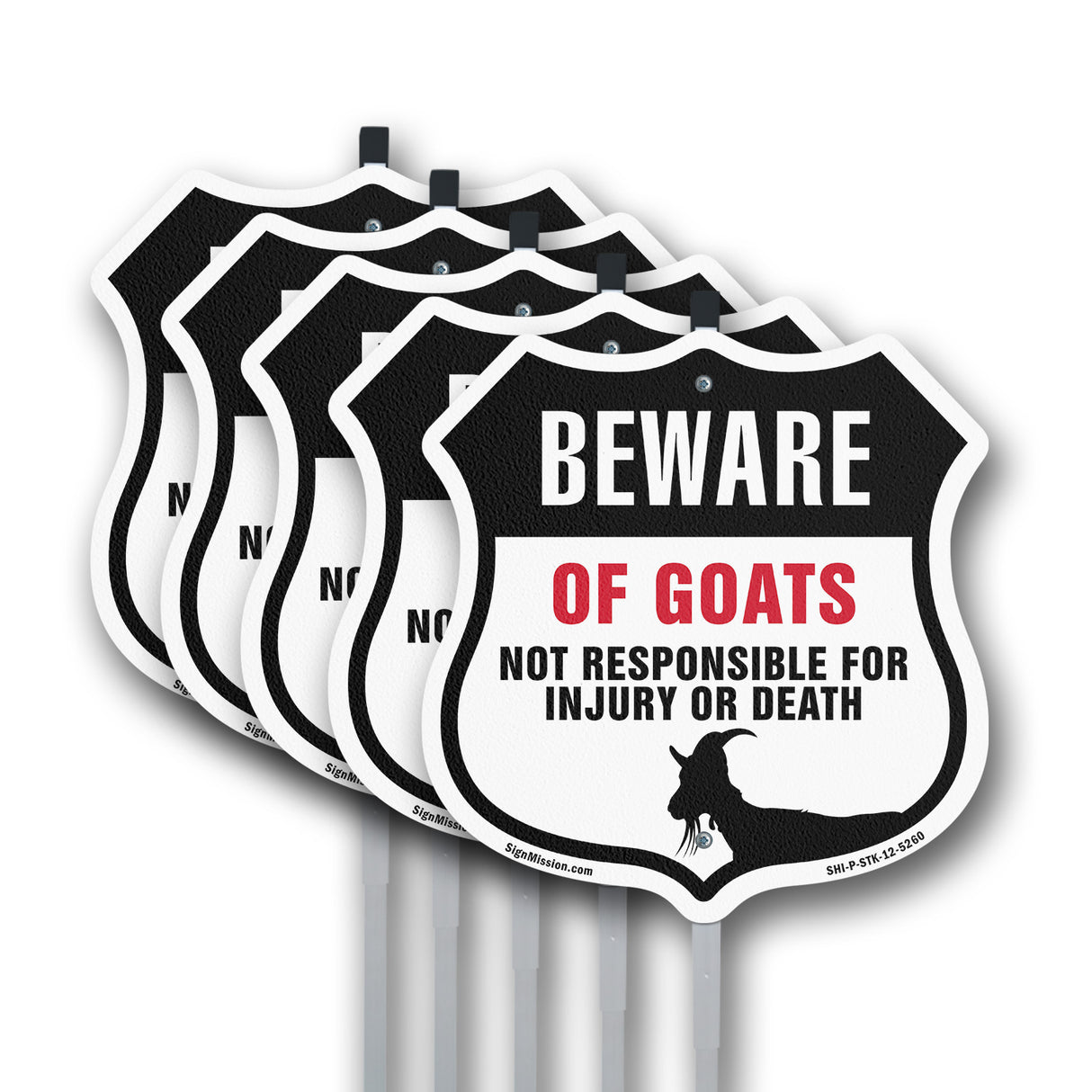 Beware Of Goats Not Responsible For Injury Or Death
