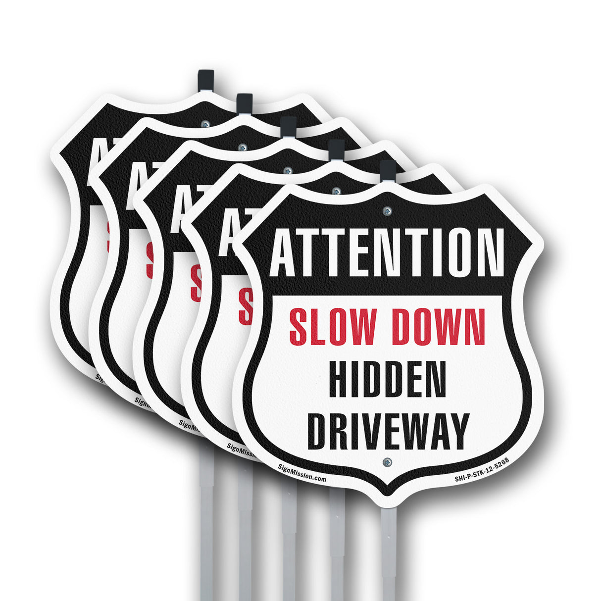 Attention Slow Down Hidden Driveway