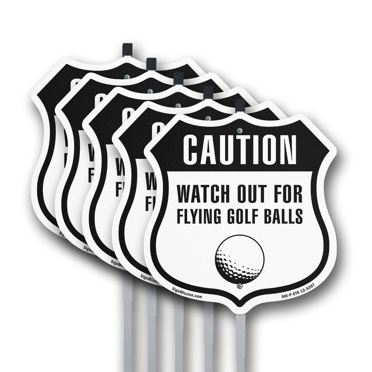 Caution Watch For Flying Golf Balls