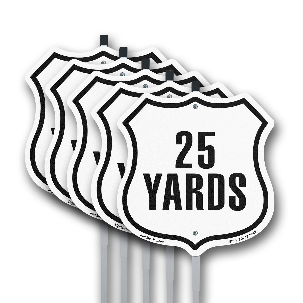 25 Yards Golf Course Running Race 5k Marathon Distance Marker
