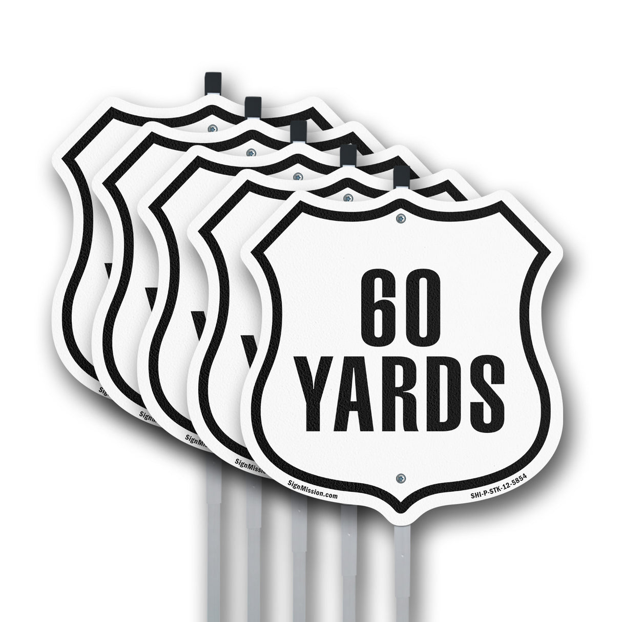 60 Yards Golf Course Running Race 5k Marathon Distance Marker