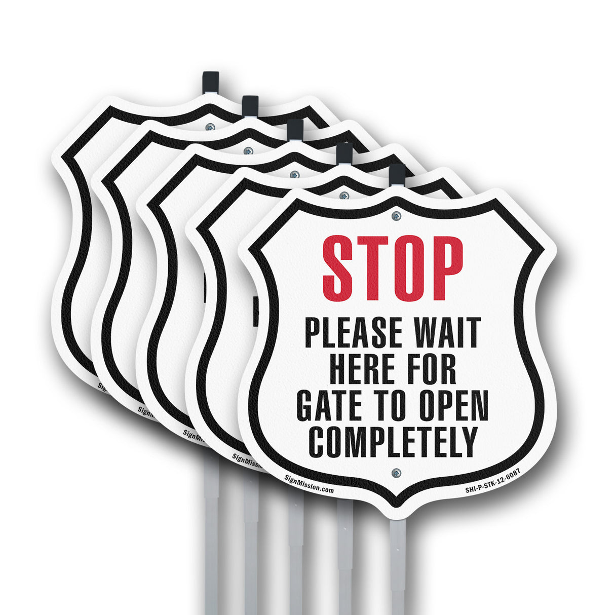 Stop Please Wait Here For Gate To Open Completely