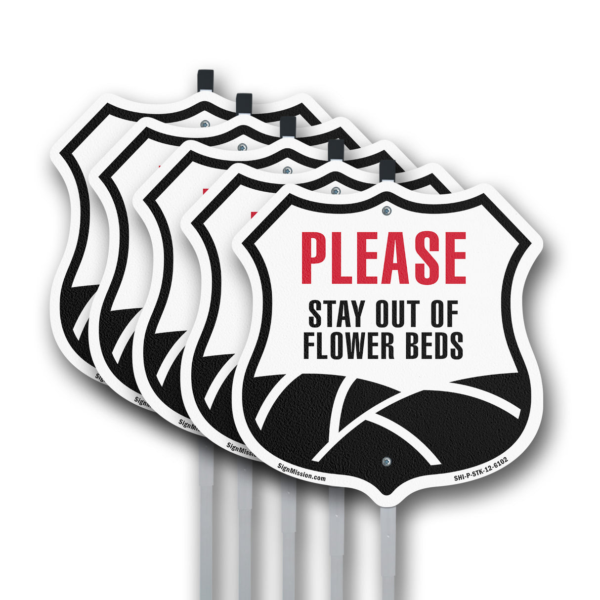 Please Stay Out Of Flower Beds