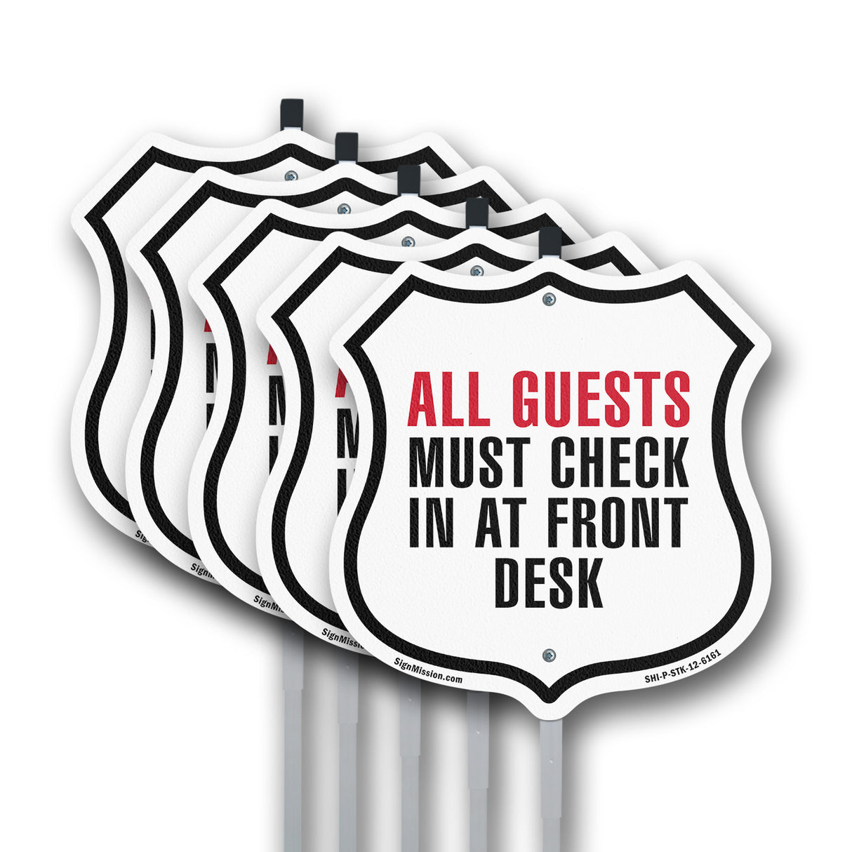 All Guests Must Check In At Front Desk