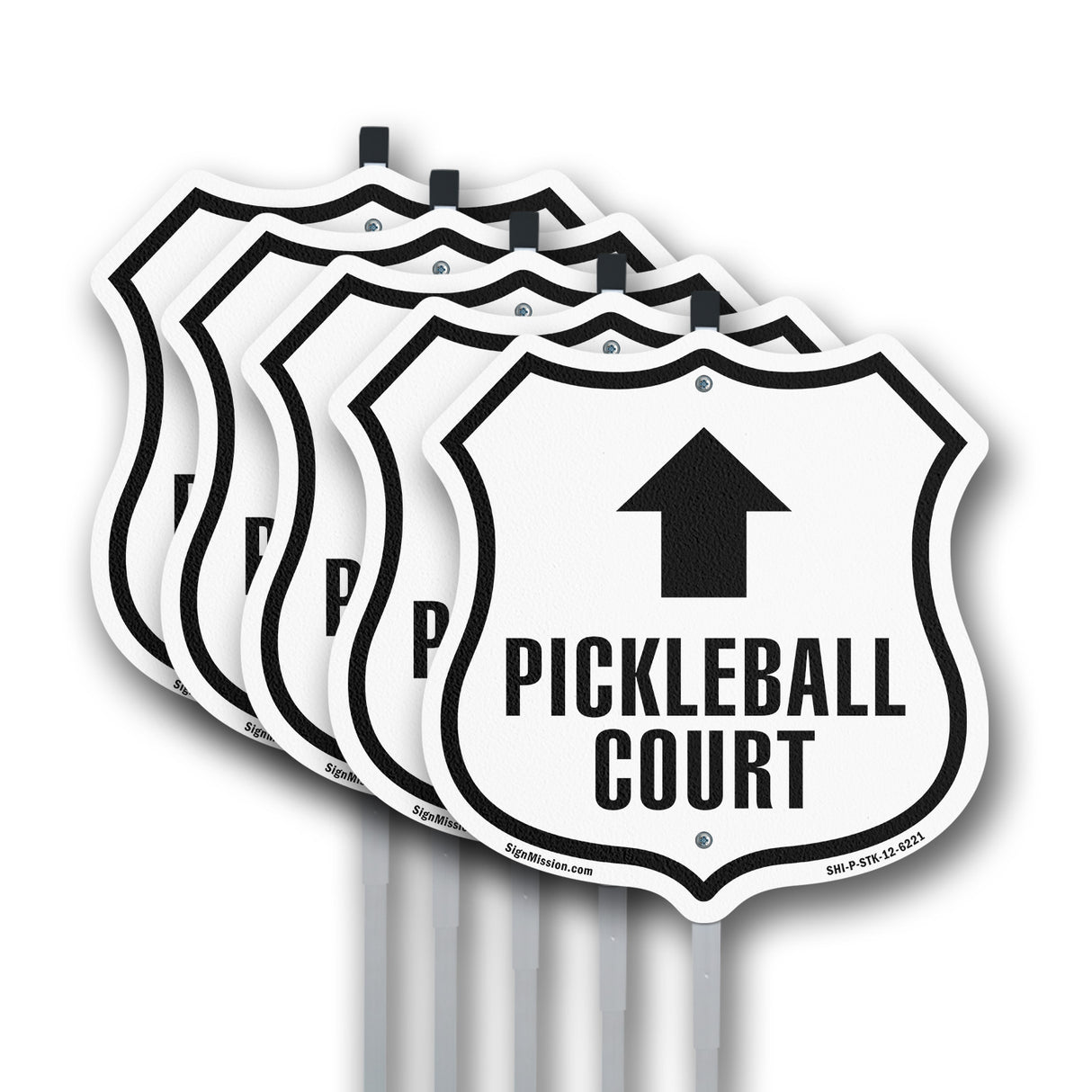 Pickleball Court Up Arrow