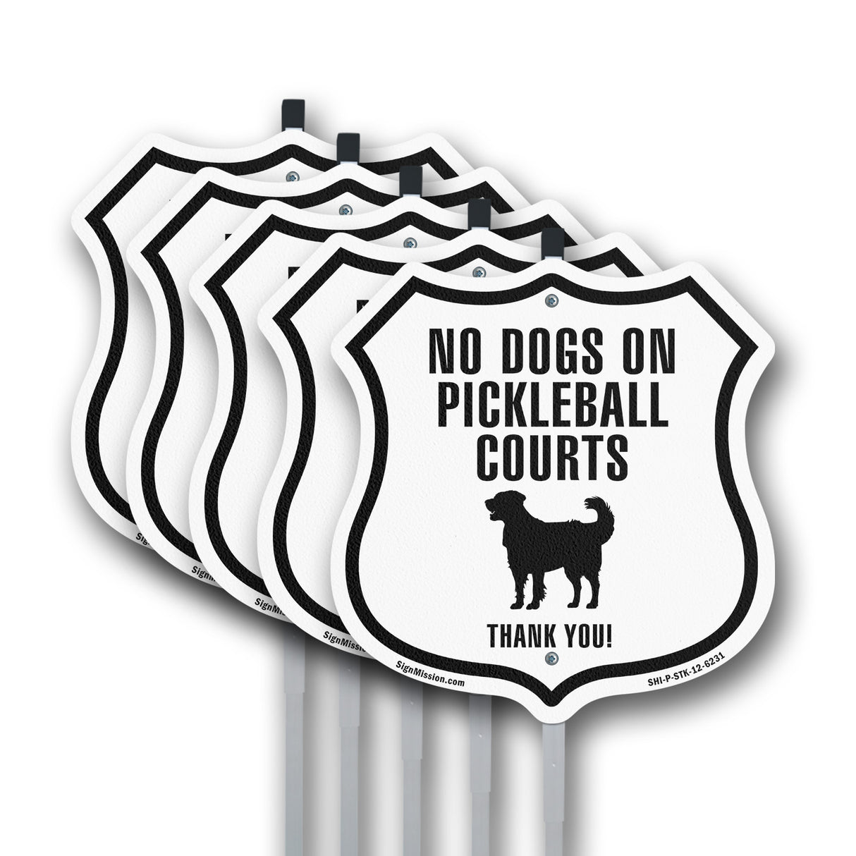 No dogs allowed on Pickleball courts thank you