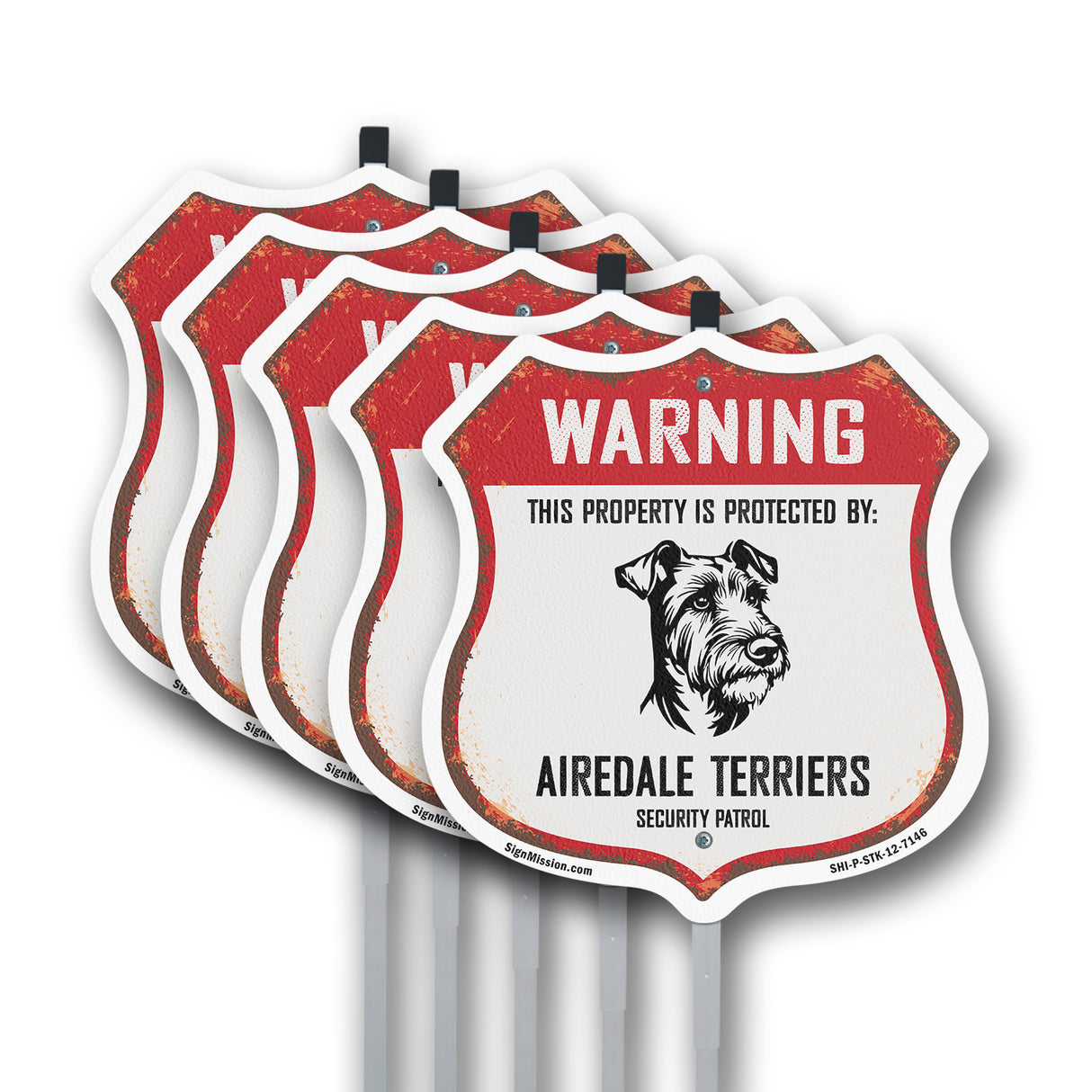 Warning This Property is Protected by Airedale Terriers