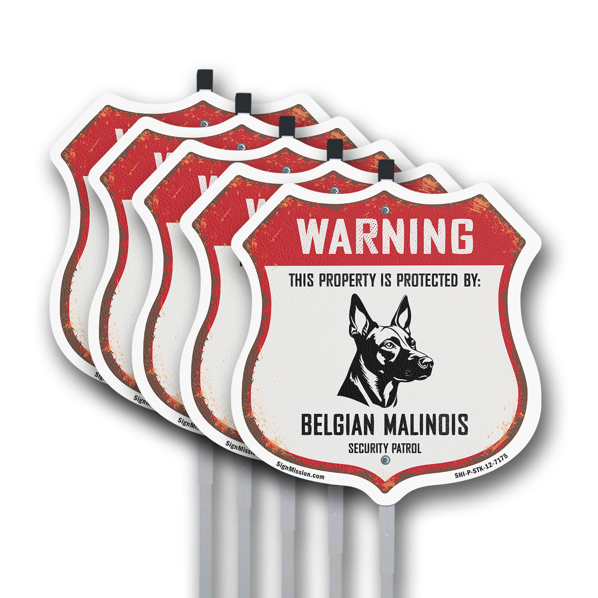 Warning This Property is Protected by Belgian Malinois