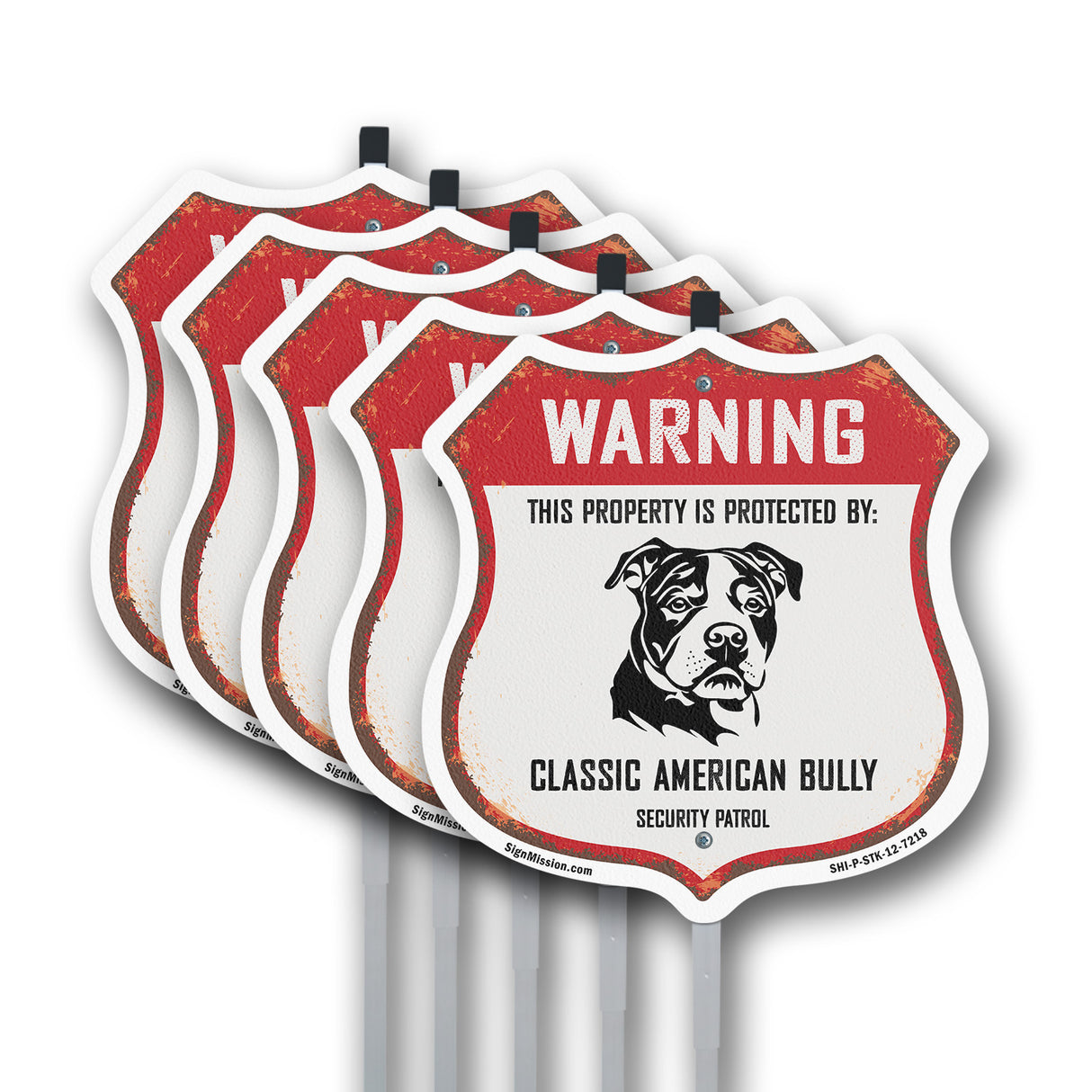 Warning This Property is Protected by Classic American Bully