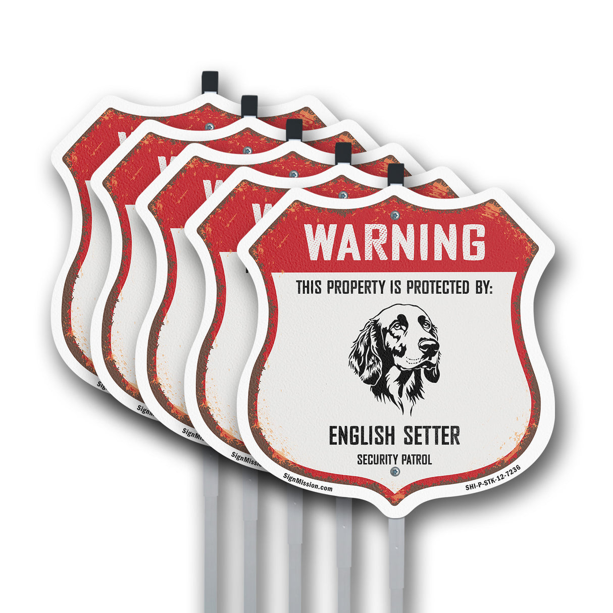 Warning This Property is Protected by English Setter