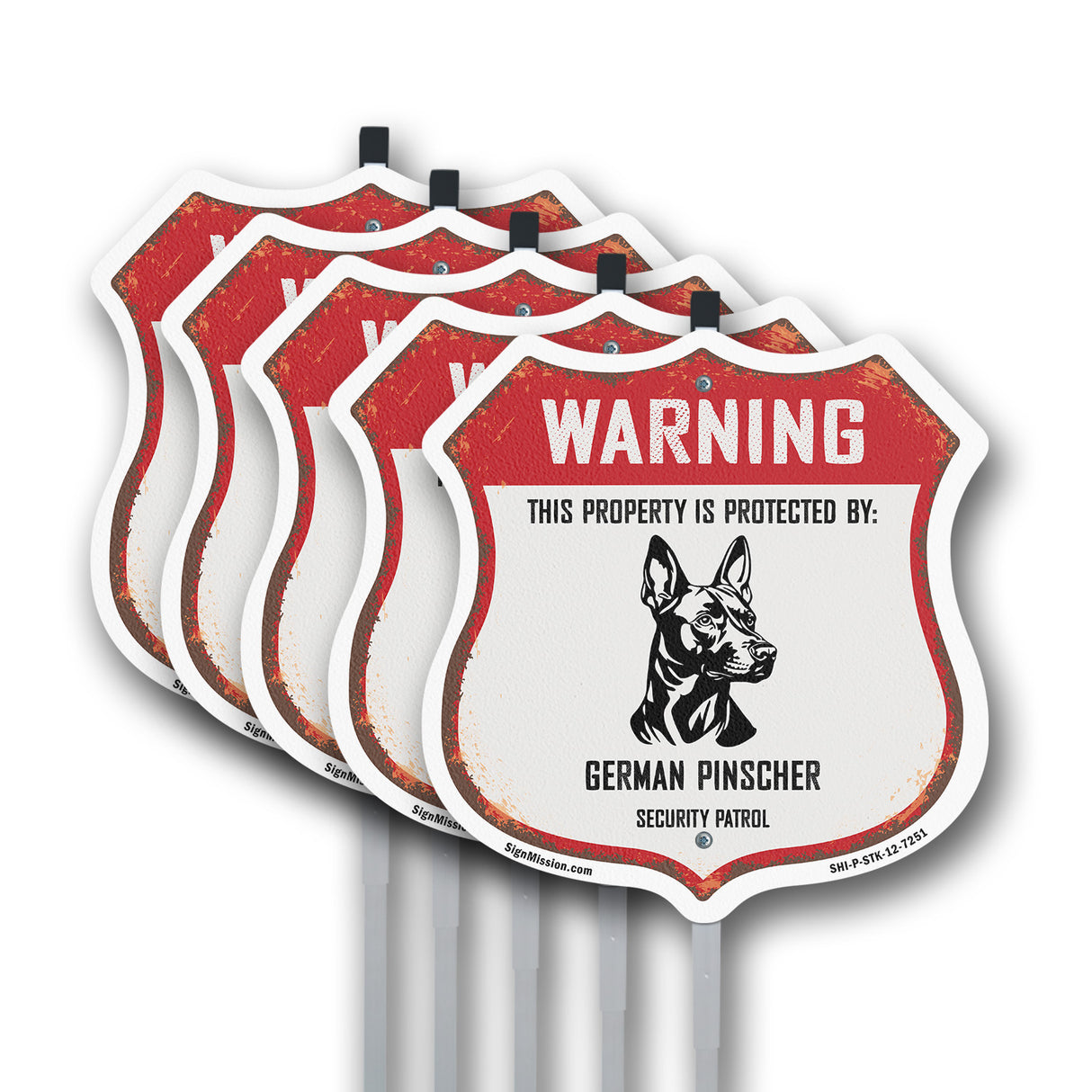 Warning This Property is Protected by German Pinscher