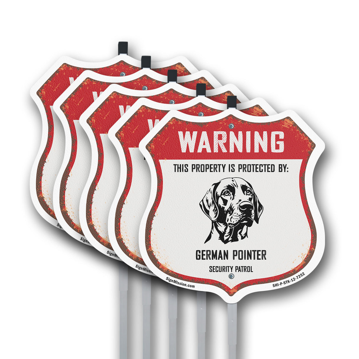 Warning This Property is Protected by German Pointer