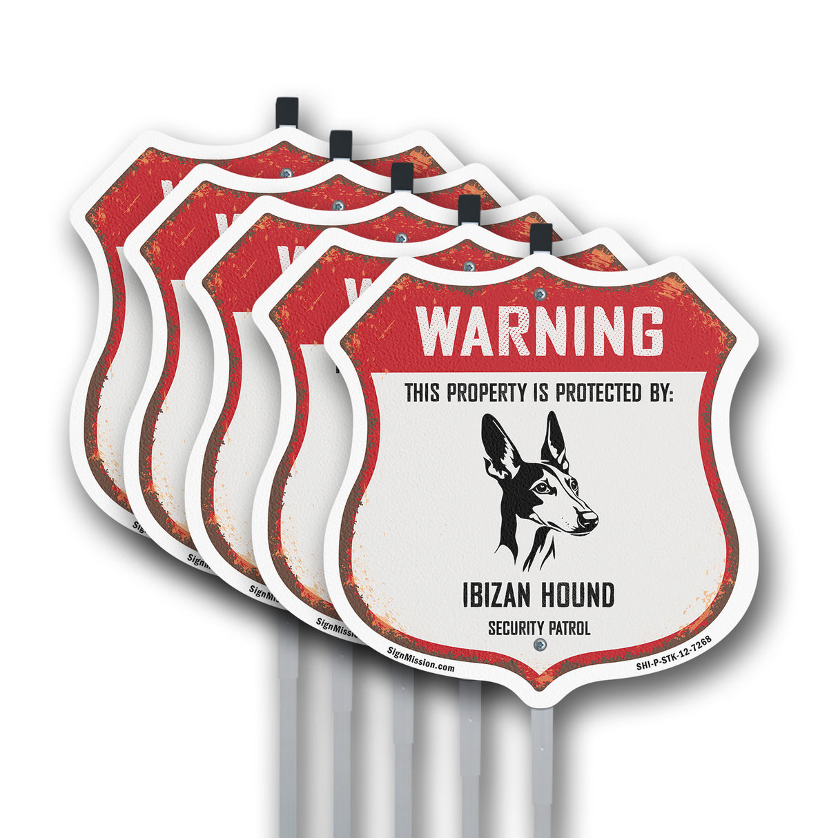 Warning This Property is Protected by Ibizan Hound