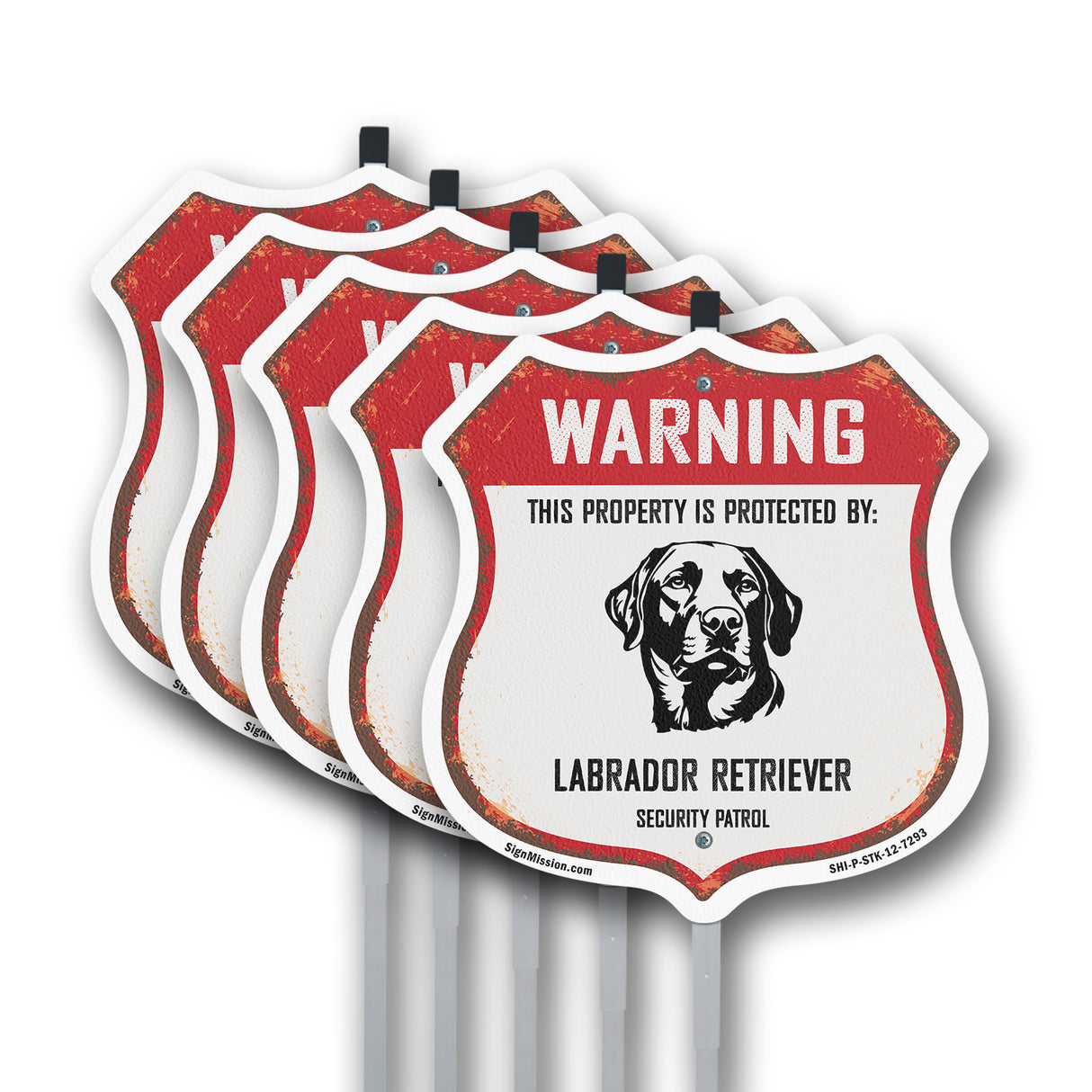 Warning This Property is Protected by Labrador Retriever
