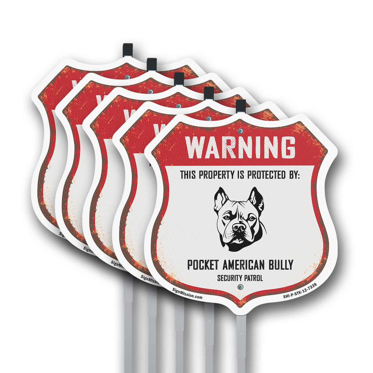 Warning This Property is Protected by Pocket American Bully