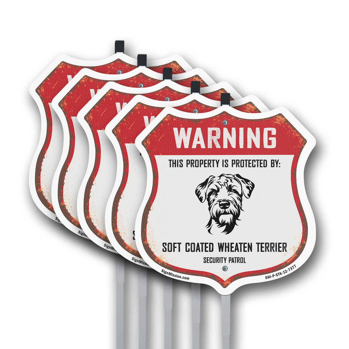 Warning This Property is Protected by Soft Coated Wheaten Terrier