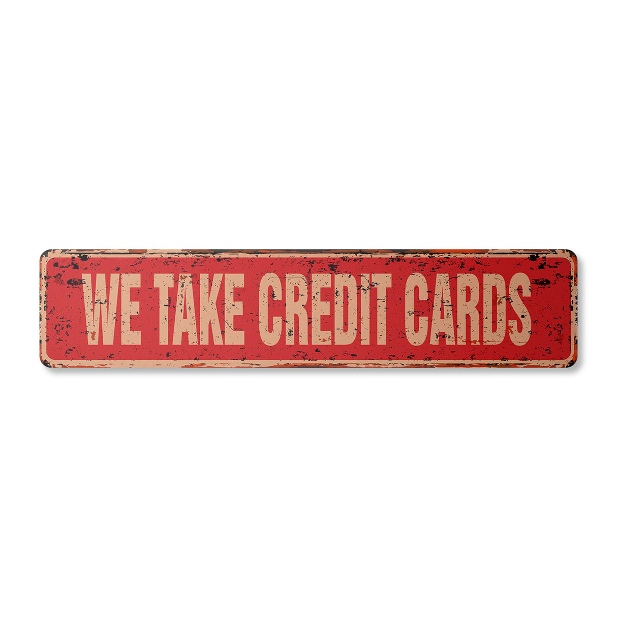WE TAKE CREDIT CARDS