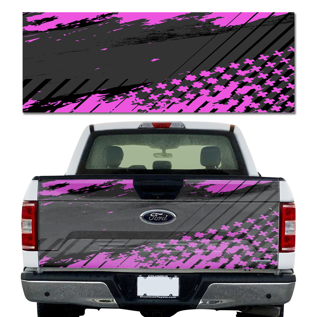 Grunge Cross Magenta