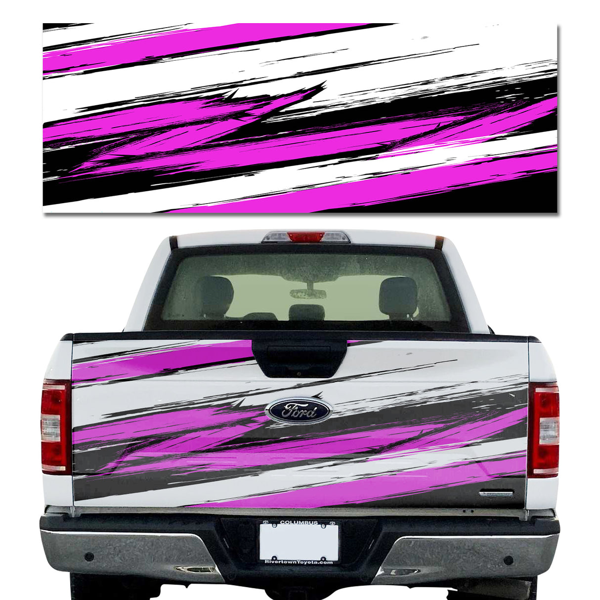 Grunge Stripe Magenta