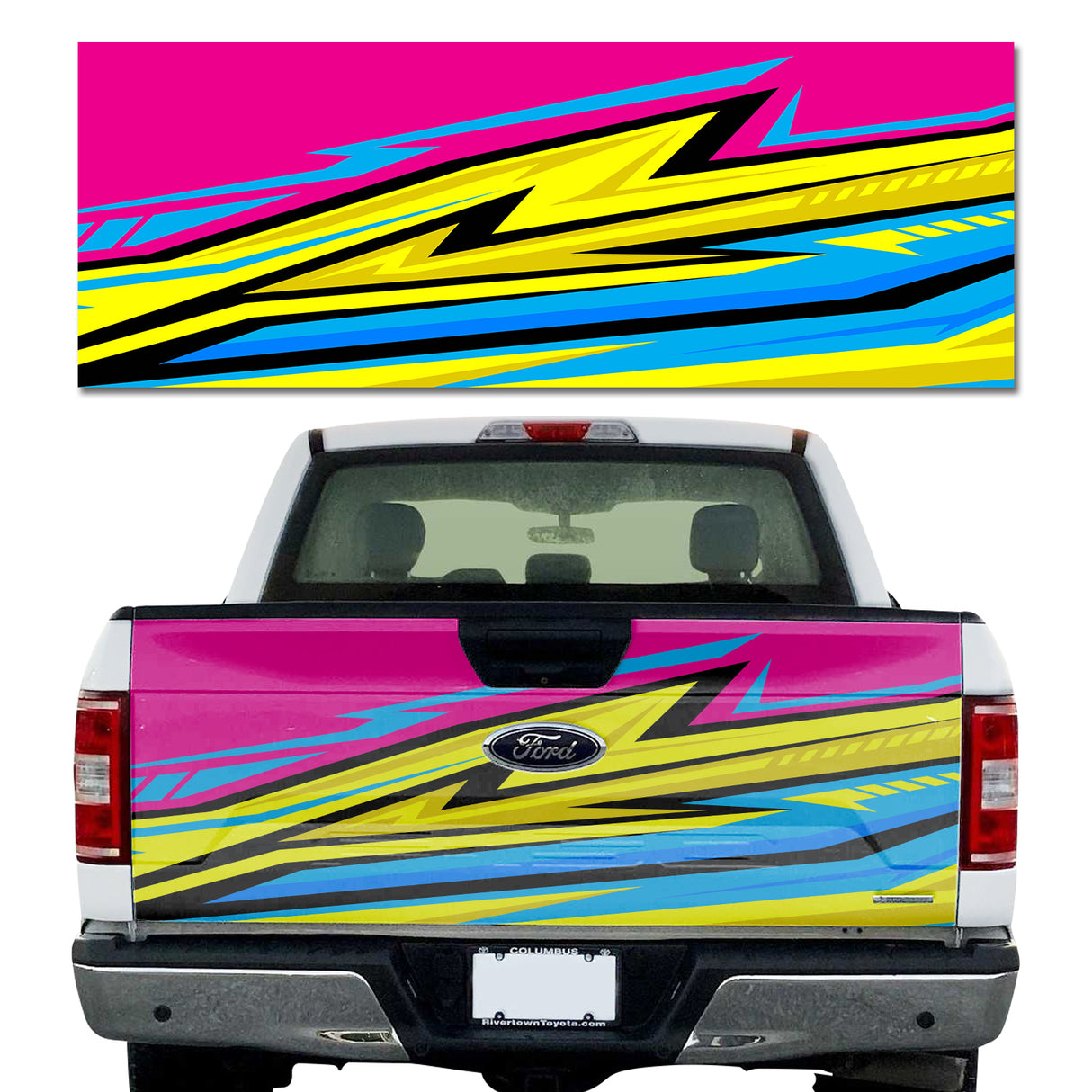 Neon Pink Electric Wave
