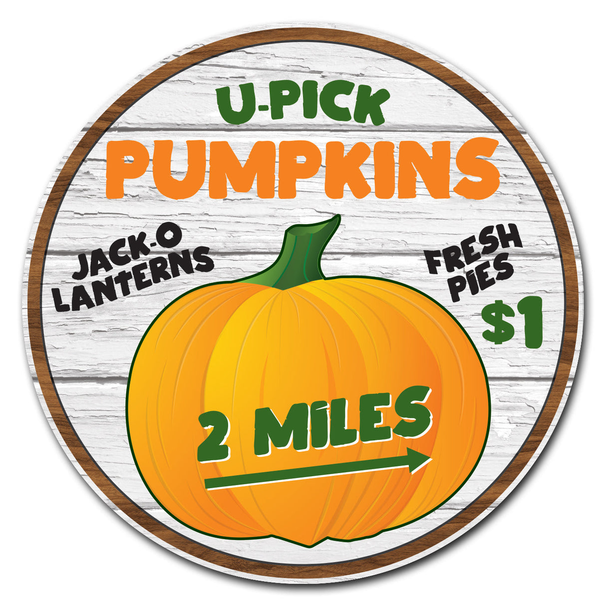 Farmer's Market U Pick Pumpkins Circle