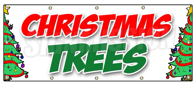Christmas Trees Banner