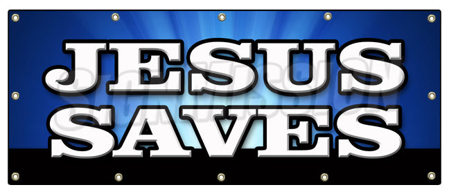 Jesus Saves Banner