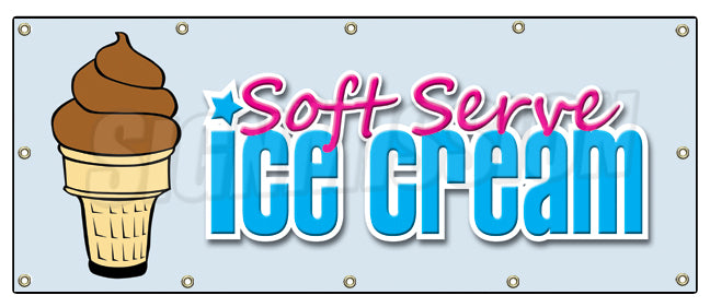 Soft Serve Chocolate Banner