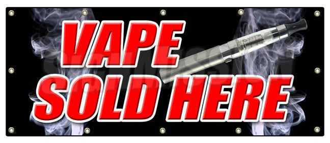 Vape Sold Here Banner