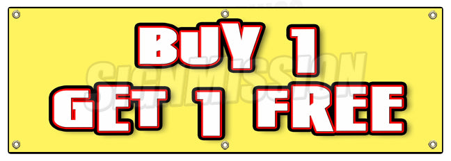 Buy 1 Get 1 Free Banner
