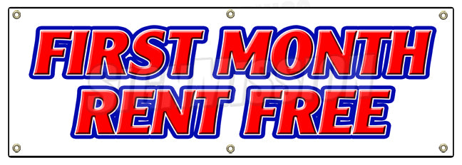 First Month Rent Free Banner