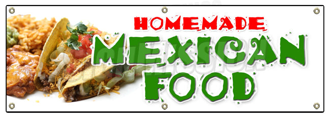 Homemade Mexican Food Banner