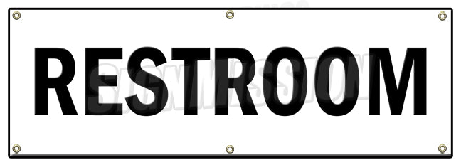 Restroom Banner