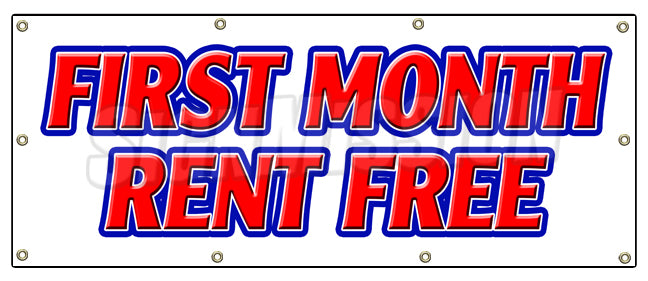 First Month Rent Free Banner