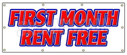 First Month Rent Free Banner