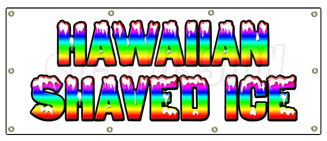 Hawaiian Shaved Ice Banner