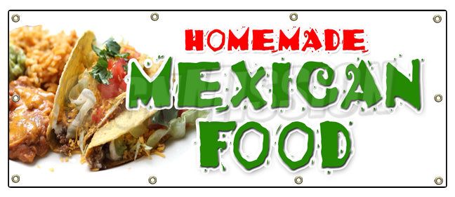 Homemade Mexican Food Banner