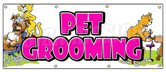 Pet Grooming Banner