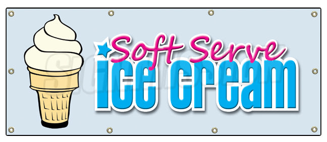 Soft Serve Vanilla Banner