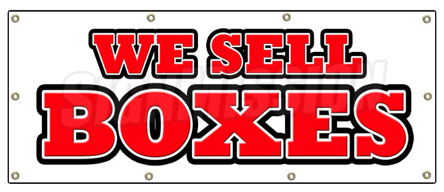 We Sell Boxes Banner
