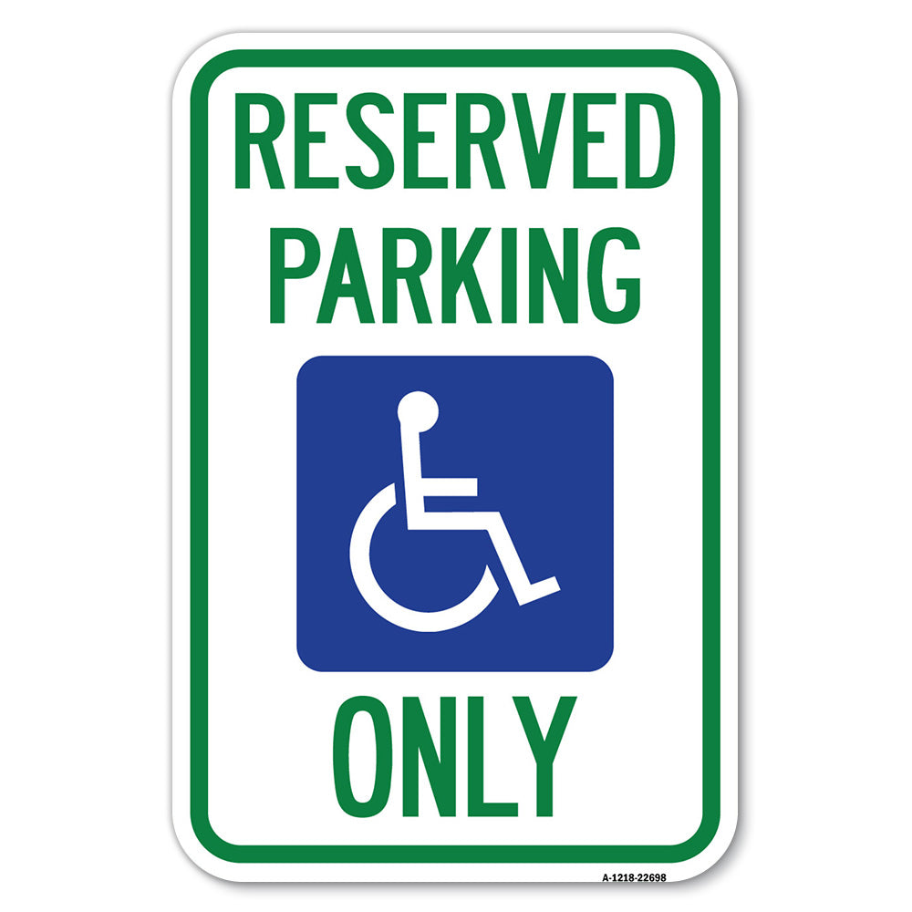 With NY Compliance Reserved Parking Only (With Access Icon)