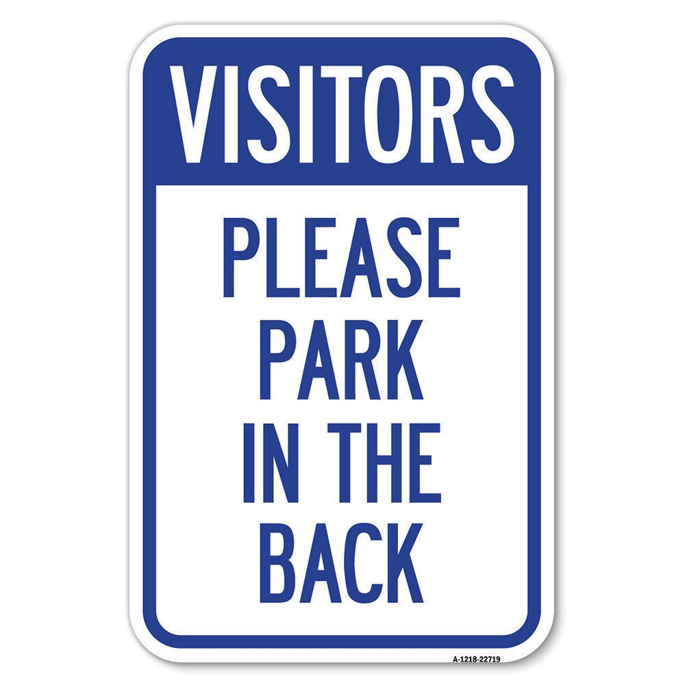 Visitors, Please Park in the Back